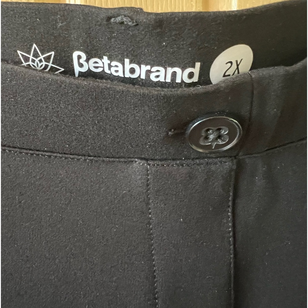 Betabrand Boot-Cut Classic Dress Pant Yoga Pants Black Size 2x(16-18) - Picture 5 of 13